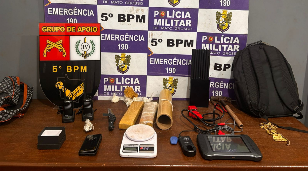 Em mais uma ação do GAP em Rondonópolis, traficante é preso, drogas e outros ilícitos são apreendidos 1