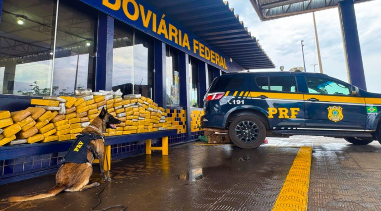 PRF apreende mais de 160 kg de drogas durante fiscalização em Rondonópolis 1