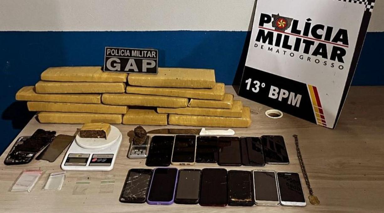 PM prende quatro faccionados por tráfico de drogas e apreende 10 tabletes de maconha 1