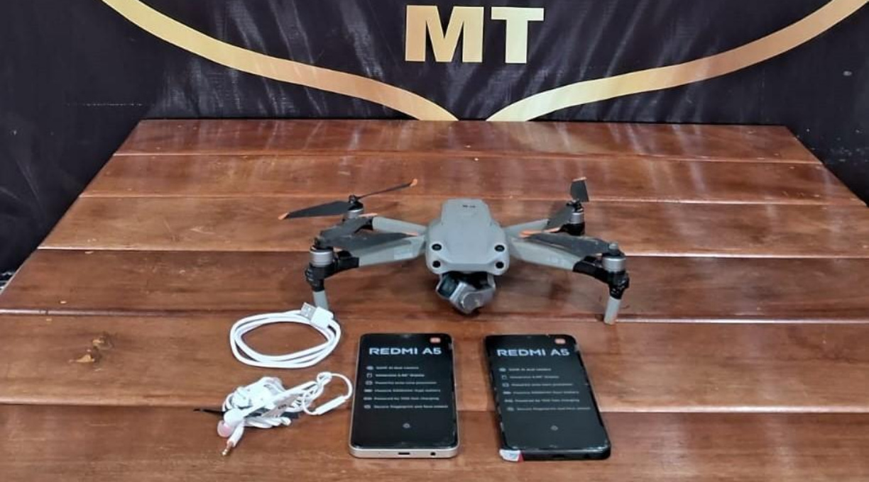 Policiais Penais abatem mais um drone sobrevoando a penitenciária de Rondonópolis 1