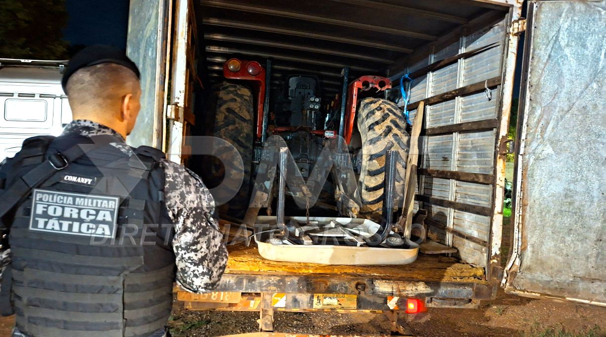 Força Tática recupera trator que havia sido furtado em propriedade rural de Rondonópolis 1