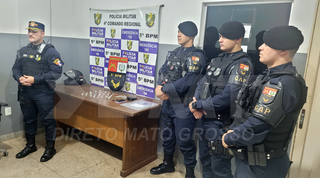 GAP age rapido e prende motociclista em flagrante por tráfico de drogas após tentativa de fuga 1