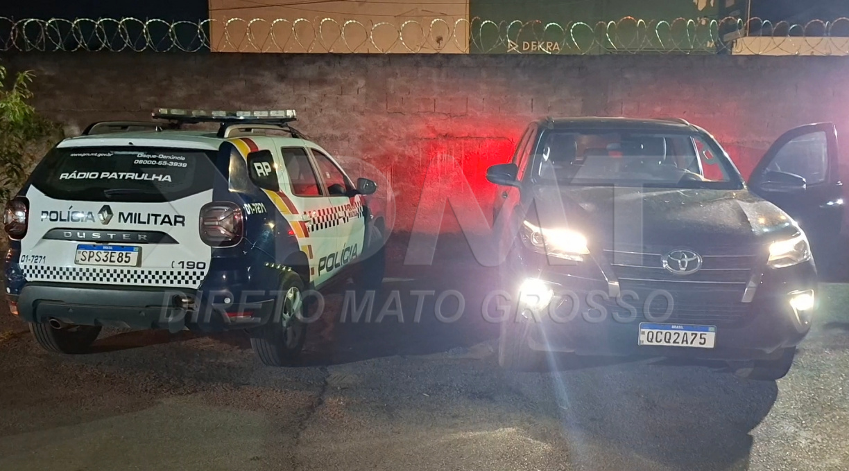 Militares da 17ª CIPM recuperaram SW4 roubada em Cuiabá 1