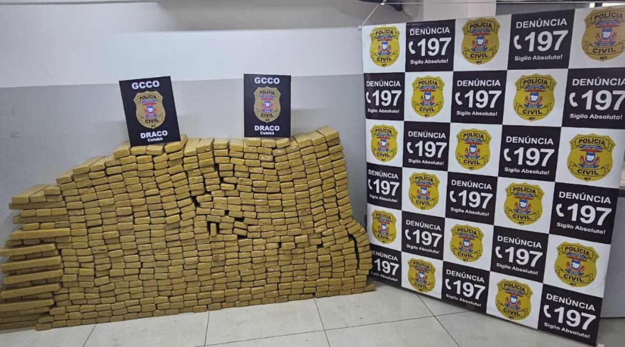 Polícia Civil apreende aproximadamente meia tonelada de maconha em VG 1