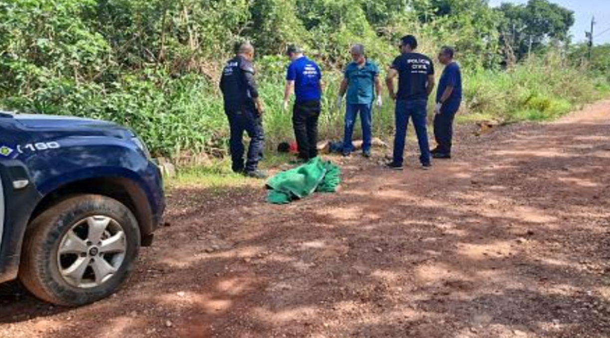 Homem é encontrado morto em estrada vicinal em Cuiabá, com mãos e pés amarrados e ferimentos por arma de fogo 1