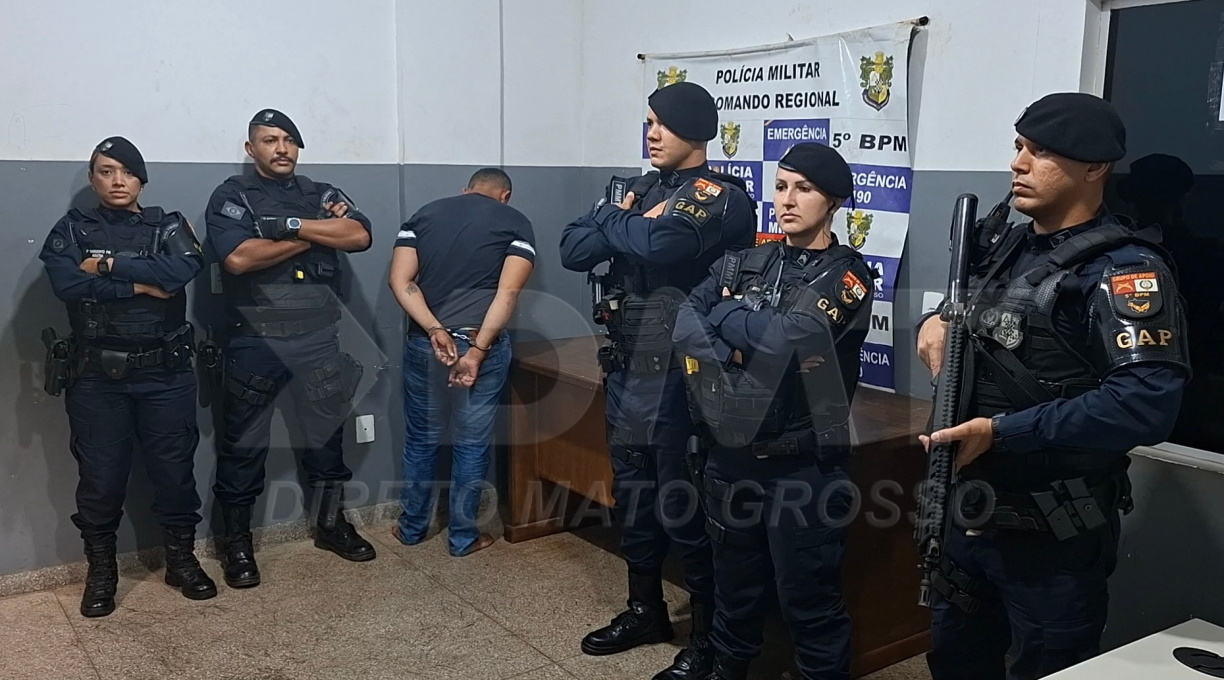 Após levantamentos, GAP do 5º BPM prende criminoso que cometeu séries de roubou contra mulheres em Rondonópolis 1