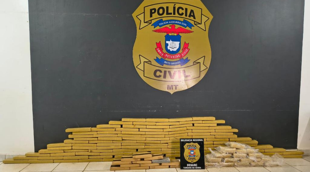 Polícia Civil prende quatro pessoas e aprende mais de 140 quilos de drogas em Tangará da Serra 1