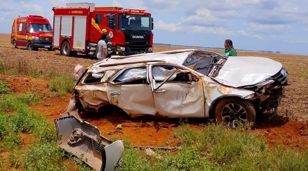 Capotamento de SW4 em rodovia estadual em Lucas do Rio Verde resulta na morte de duas mulheres 1
