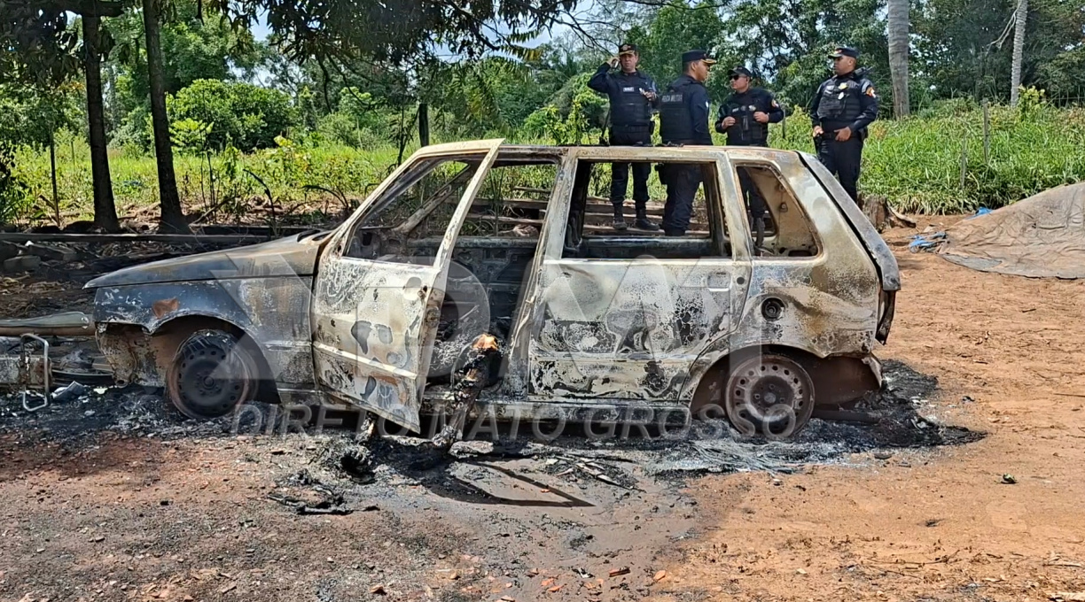Homem morre carbonizado dentro de carro na zona rural de Rondonópolis após cometer uma tentativa de homicídio 1