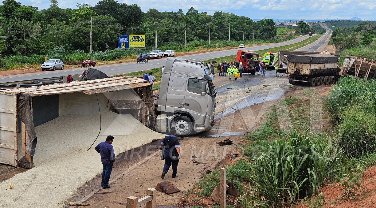 Pai e filha morrem, e outras cinco pessoas ficam feridas em grave acidente na BR-163, em Rondonópolis 1