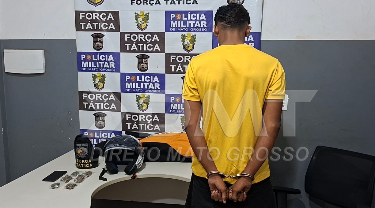 Força Tática prende indivíduo na região central que praticava comércio de drogas no modo delivery 1