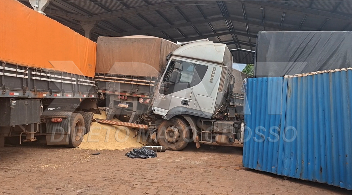 Carreta desgovernada invade oficina mecânica na Vila Goulart e causa grandes estragos 1