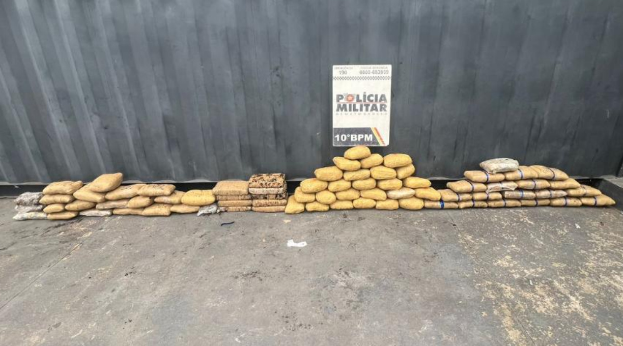 PM apreende cem quilos de entorpecentes e prende faccionado por tráfico em Cuiabá 1