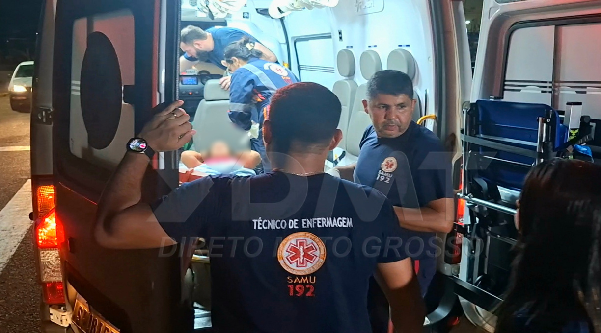 Mulher é encaminhada ao Hospital Regional após chegar à base do Samu com ferimento por arma de fogo 1