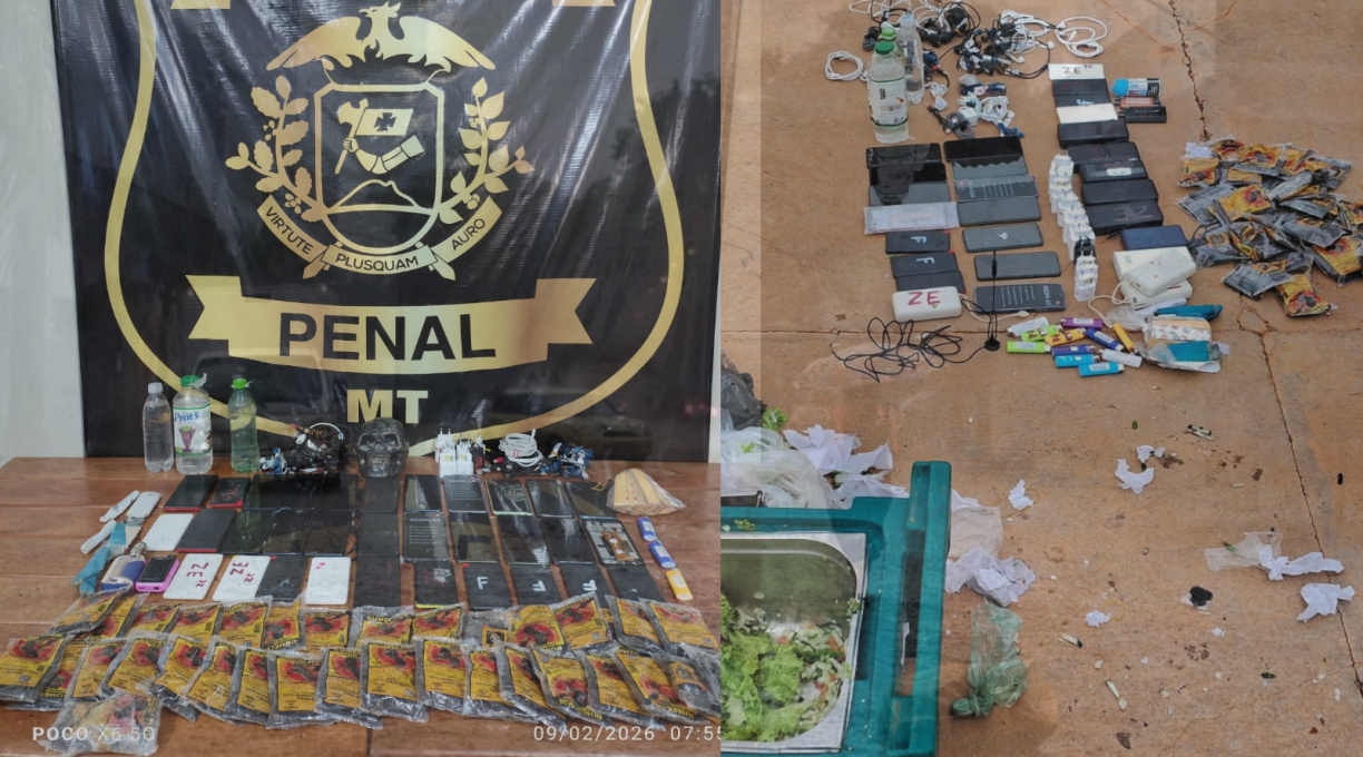 Polícia Penal apreende grande quantidade de ilícitos durante o final de semana no presídio da Mata Grande 1