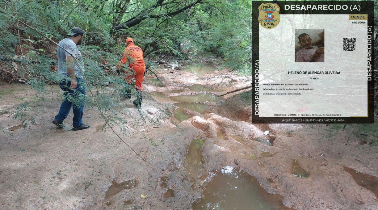 Polícia Civil solicita apoio da imprensa e da população para localizar idoso desaparecido em Rondonópolis 1