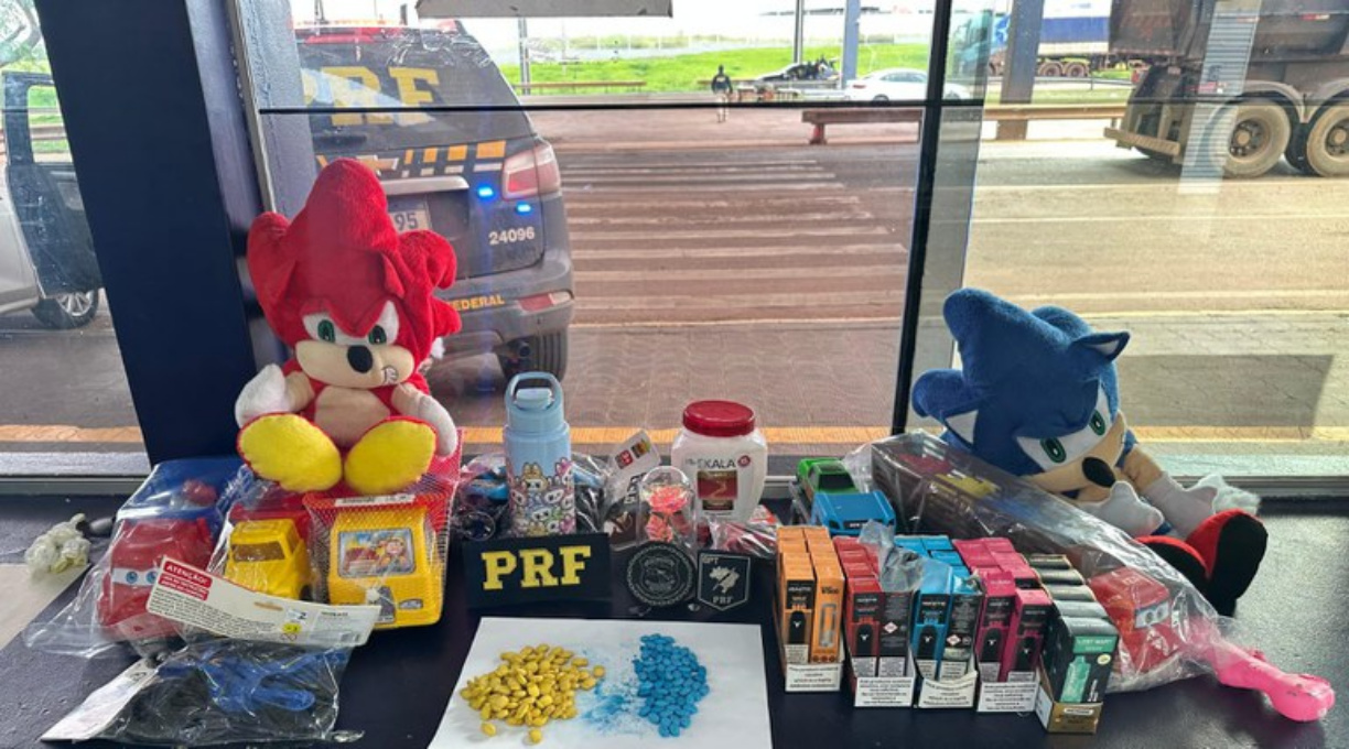PRF apreende comprimidos de ecstasy escondidos em brinquedos na BR-364 em Rondonópolis (MT) 1