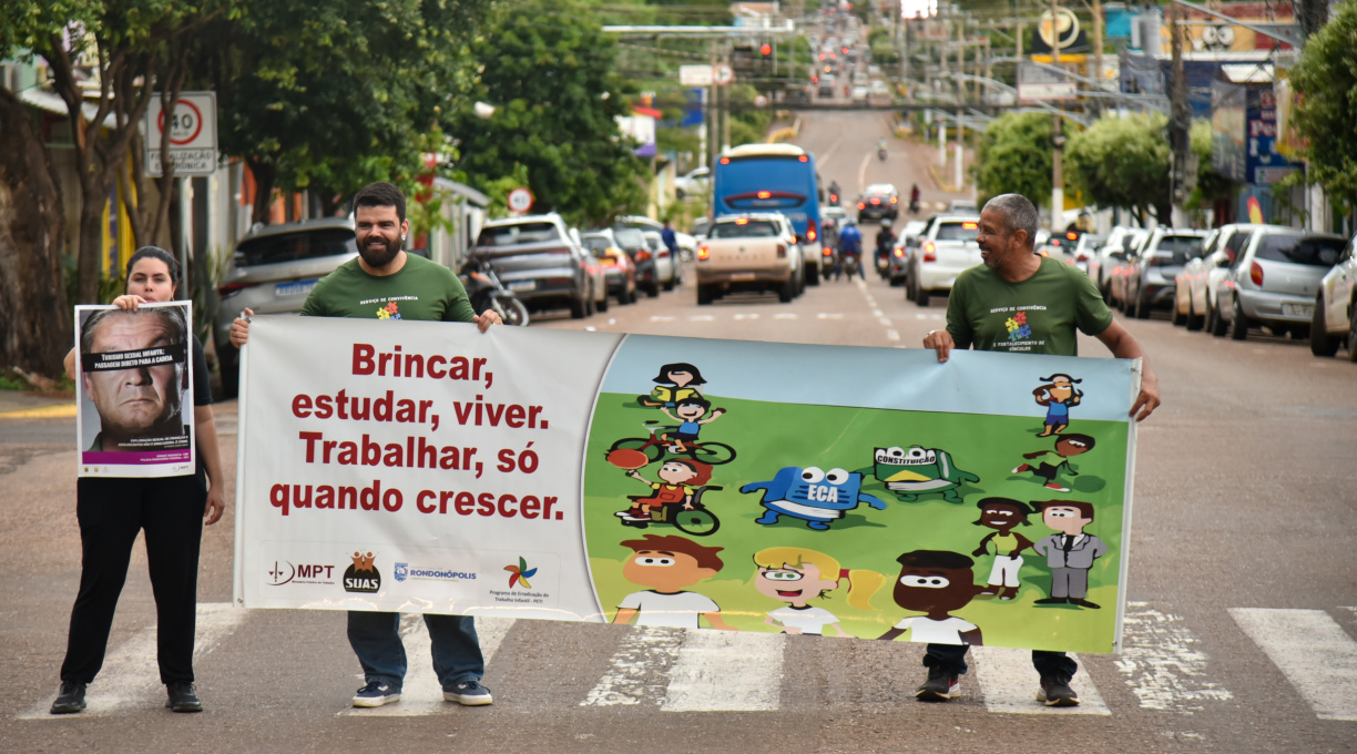 Município faz alerta em pit stop contra exploração sexual e trabalho infantil 1