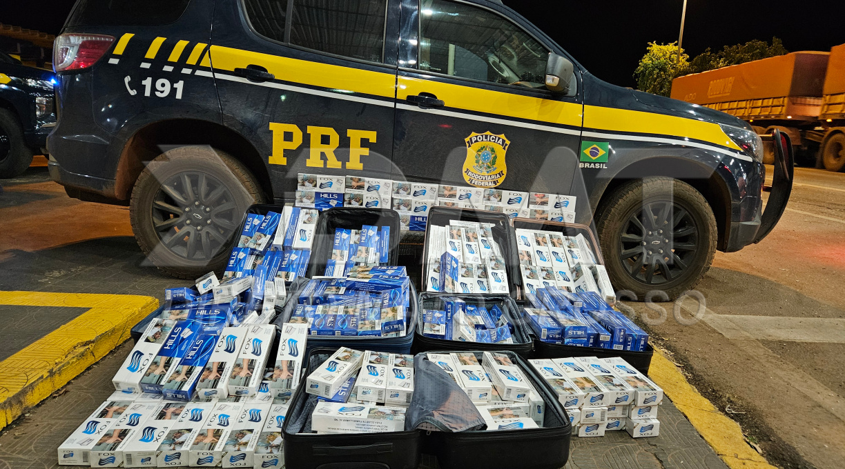 Três mil maços de cigarros de origem estrangeira são apreendidos pela PRF em Rondonópolis 1