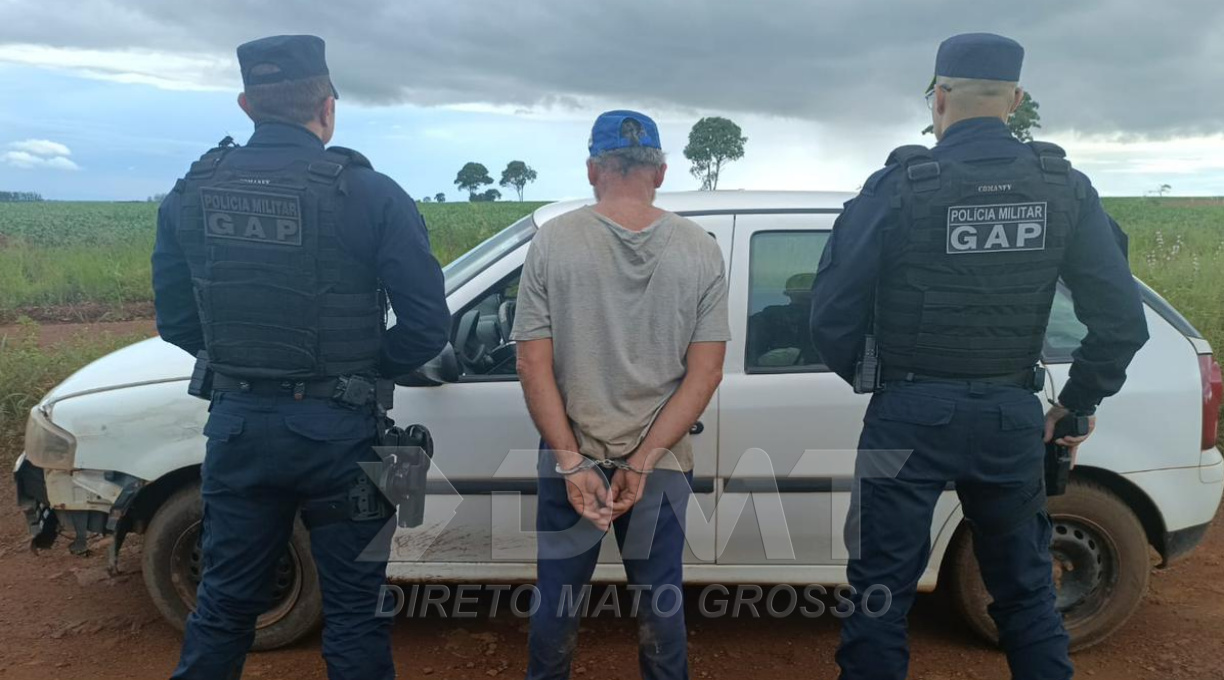 Durante barreira, PM de Jaciara prende individuo por crime de homicídio no estado do Pará 1