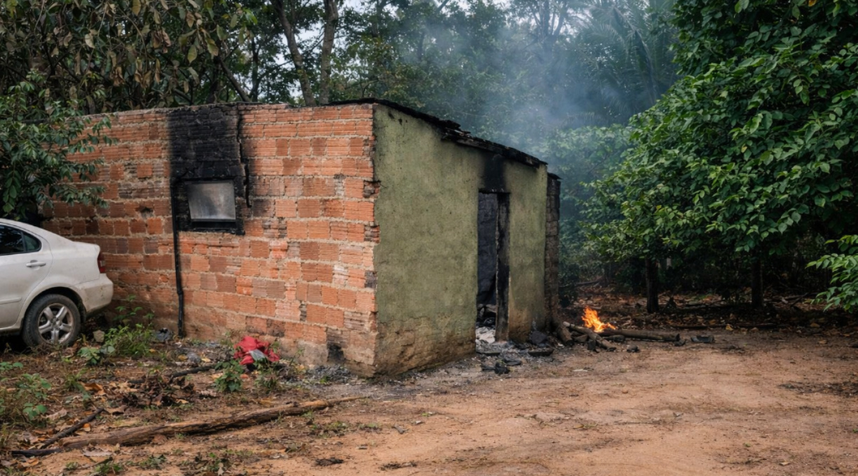 PM prende suspeito de incendiar casa após discussão com a esposa em Nova Lacerda 1