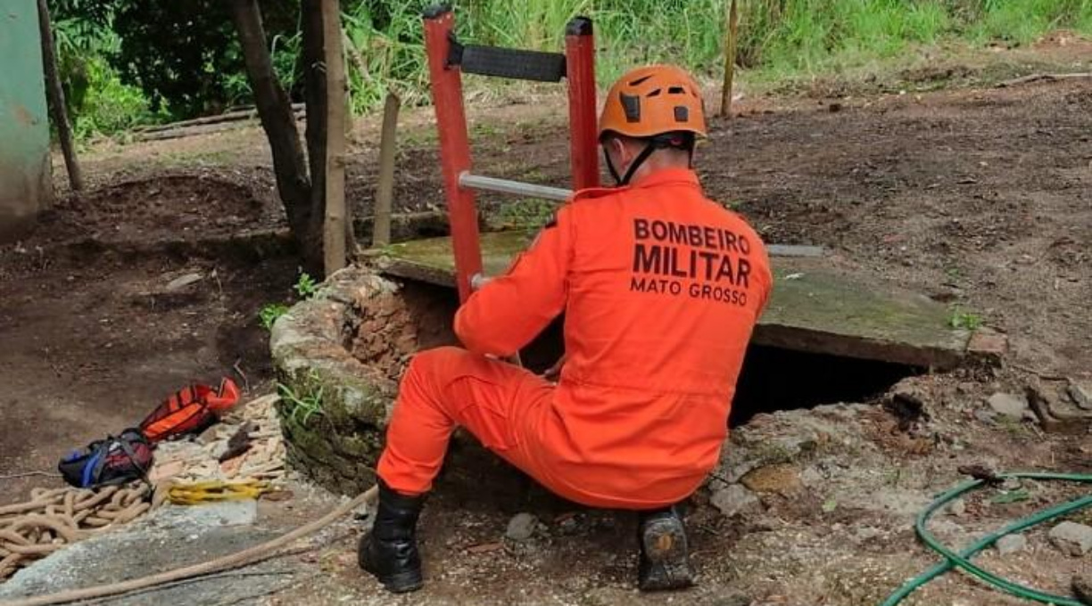 Corpo de Bombeiros salva adolescente de 15 anos após queda de cinco metros em cisterna 1