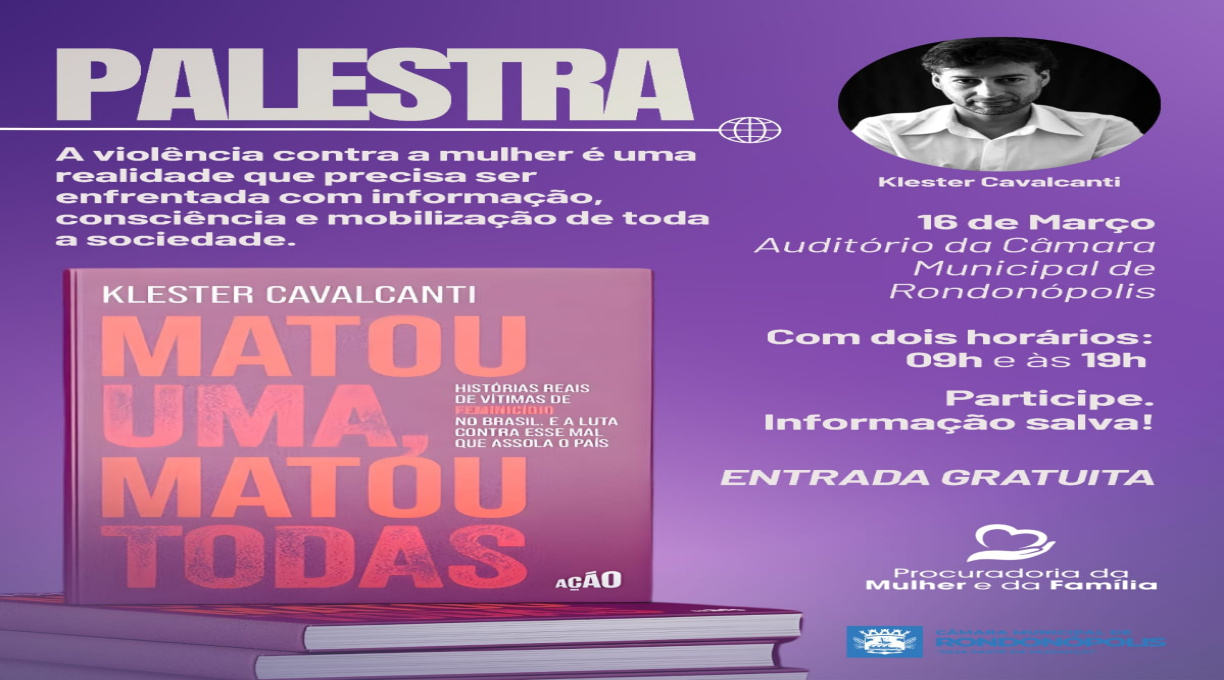 Câmara de Rondonópolis promove palestra sobre violência contra a mulher 2