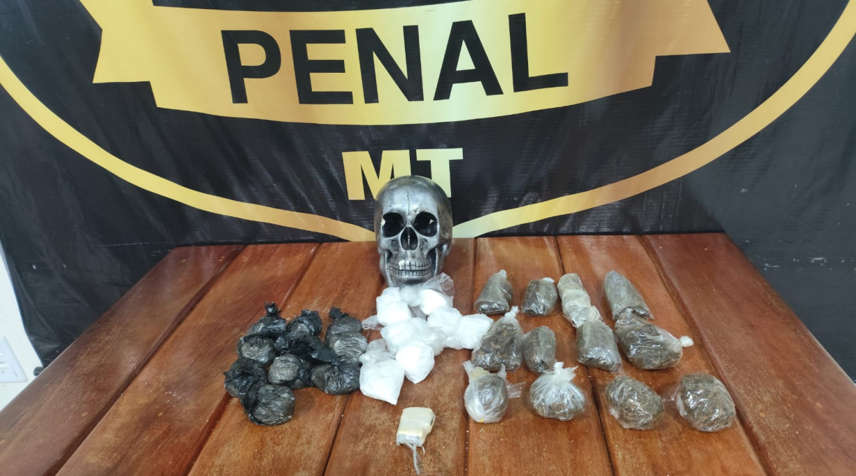Polícia Penal suspeita de movimentação de presos na Mata Grande e, ao realizar revista, apreende maconha e cocaína 1