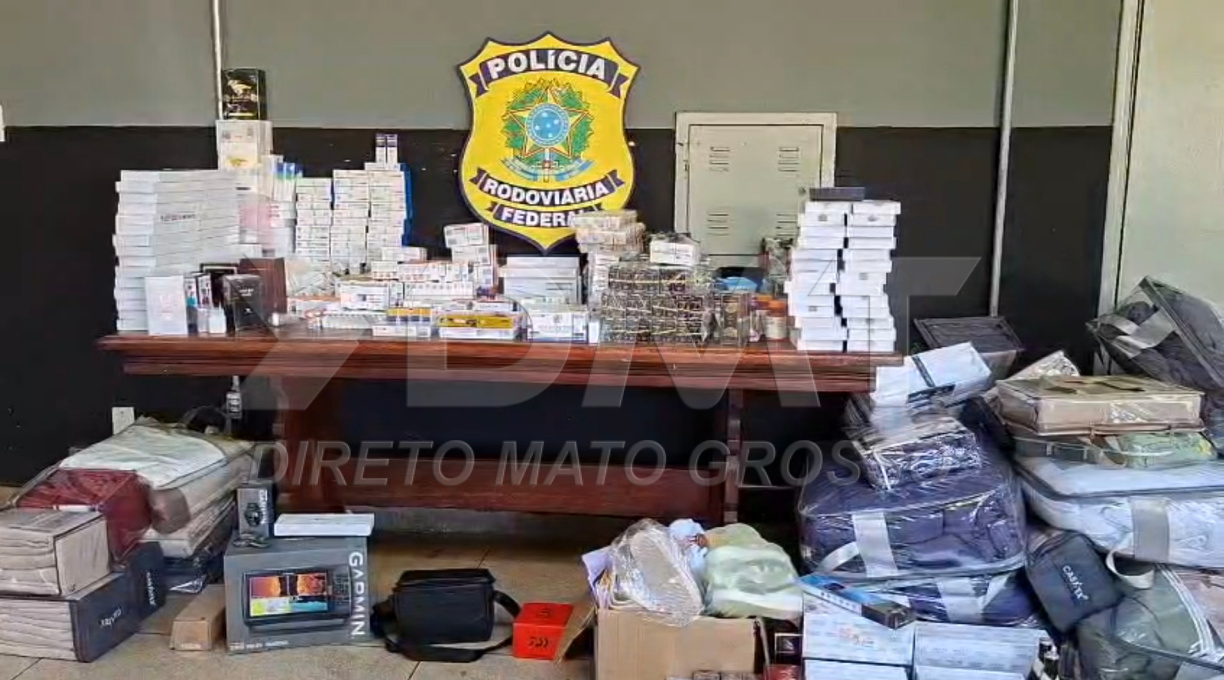 PRF prende em Rondonópolis quatro pessoas por contrabando, descaminho e crime contra a saúde pública 1 PRF prende em Rondonópolis quatro pessoas por contrabando, descaminho e crime contra a saúde pública 1