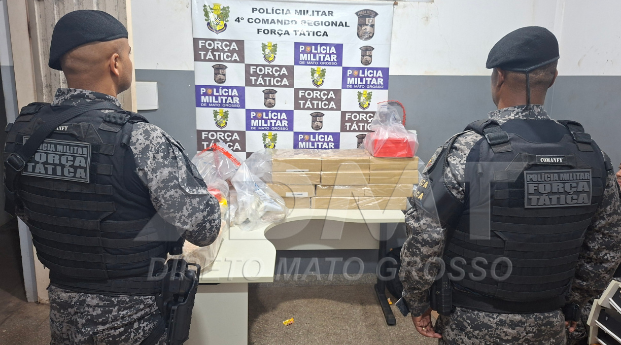 Força Tática apreende em Rondonópolis entorpecentes avaliados em cerca dois milhões e prende traficante 1 Força Tática apreende em Rondonópolis entorpecentes avaliados em cerca dois milhões e prende traficante 1