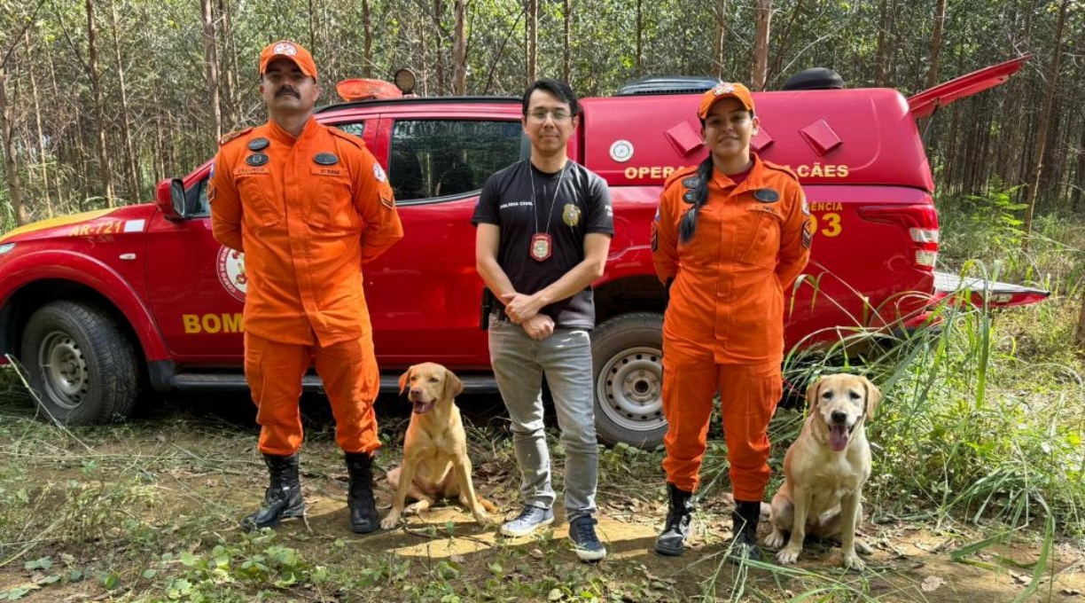 Bombeiros usam cão de busca e localizam corpo enterrado em Diamantino 3