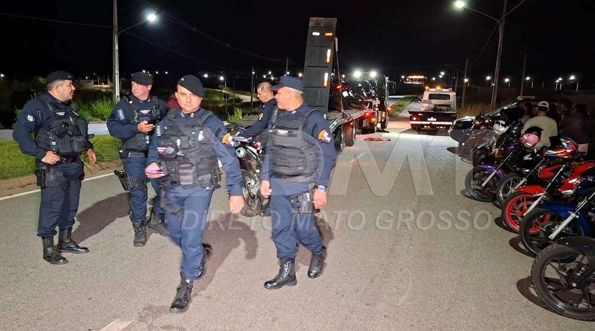 Ação da 17ª CIPM, com o apoio da 14ª CIPM e do 5º BPM, resulta em várias apreensões de motocicletas no bairro Alta Vista Parque, em Rondonópolis 1