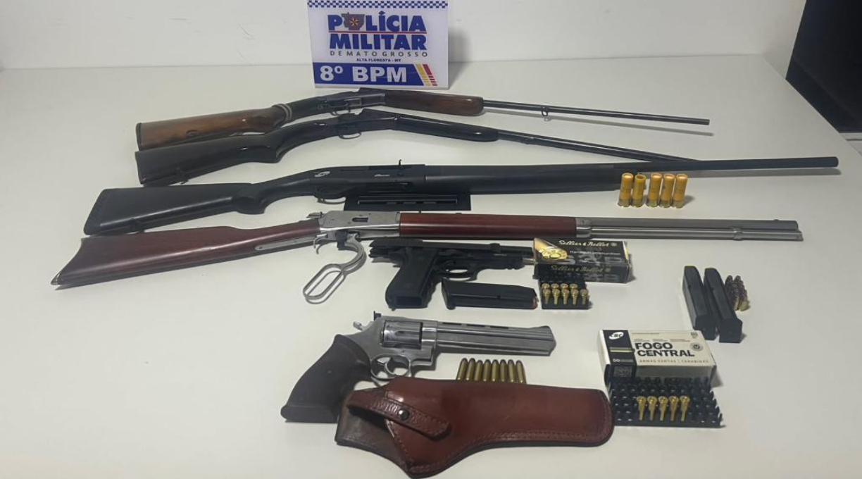 PM evita feminicídio e apreende seis armas de fogo em Alta Floresta 1