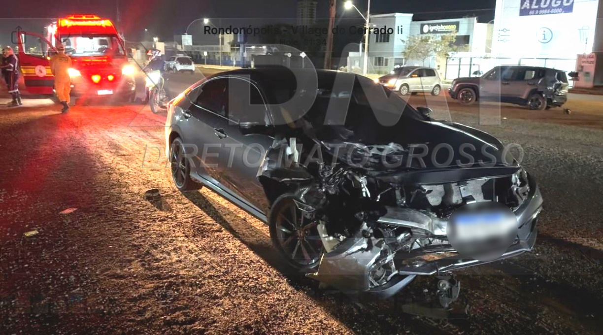 Motorista não se atenta a outros usuários, entra no Anel Viário e causa colisão de alto impacto 1 Motorista não se atenta a outros usuários, entra no Anel Viário e causa colisão de alto impacto 1