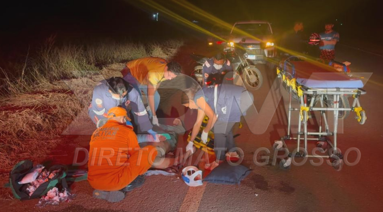 Vítima de atropelamento é socorrida pelo Samu após ser encontrada caída em estrada de acesso ao assentamento Carimã 1 Vítima de atropelamento é socorrida pelo Samu após ser encontrada caída em estrada de acesso ao assentamento Carimã 1