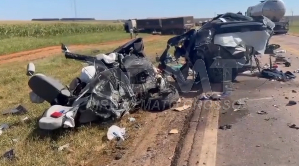 Colisão violenta entre um Creta e uma carreta resulta em duas mortes na BR-364, região de Pedra Preta 5