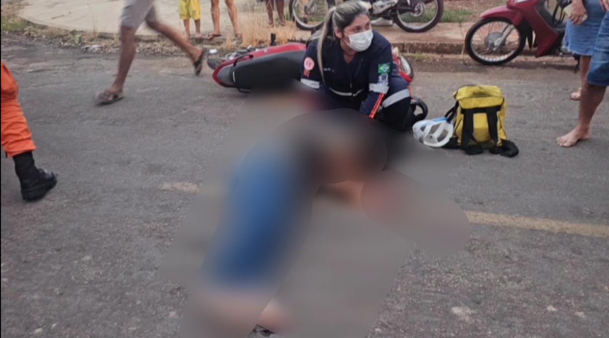 Mulher perde a vida em decorrência de colisão entre carro e moto em bairro de Jaciara 3