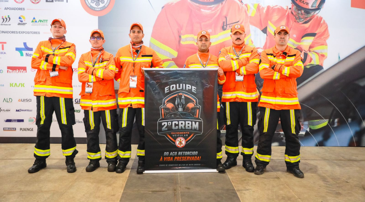 2º Comando Regional de Bombeiros Militar, sediado em Rondonópolis, conquista o 4º lugar no desafio Nacional de Salvamento Veicular 9