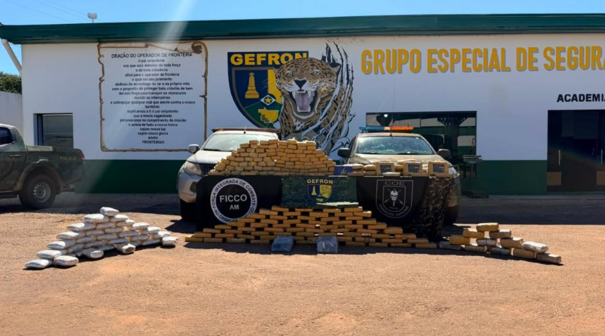 Forças de segurança apreendem 306 kg de drogas na fronteira de MT e geram prejuízo de R$ 1,2 milhão às facções criminosas 1