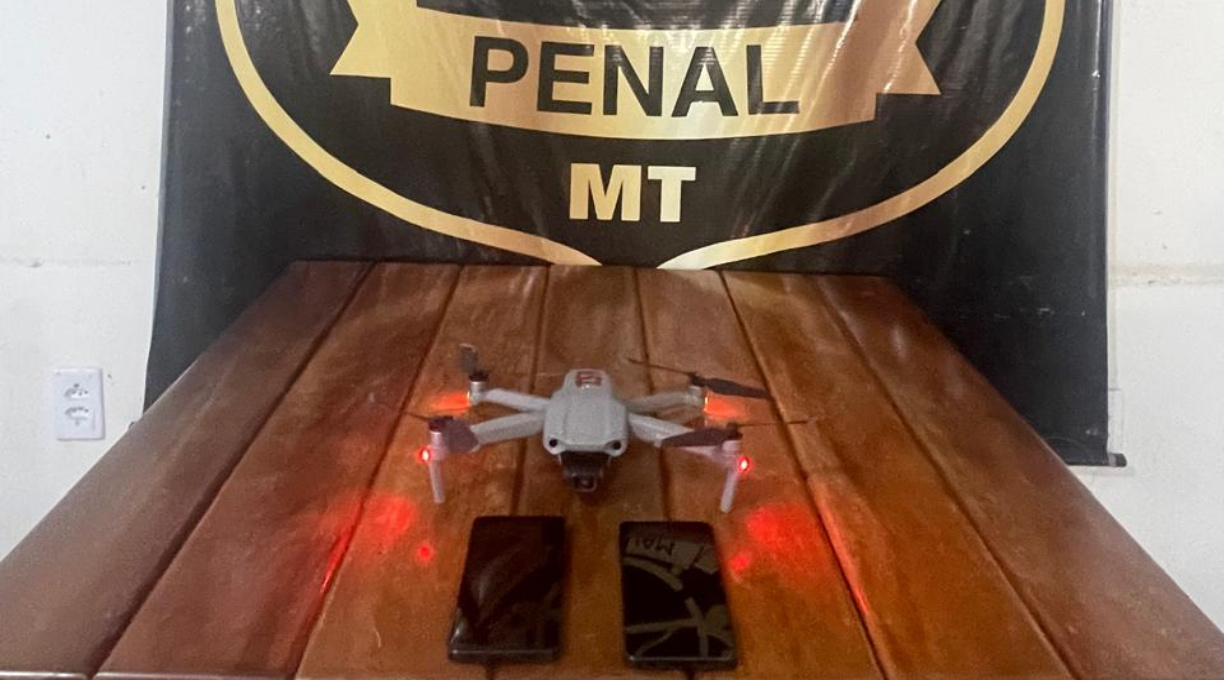 Ação rapida de policiais penais resulta na apreensão de drone e de celulares na Mata Grande 3