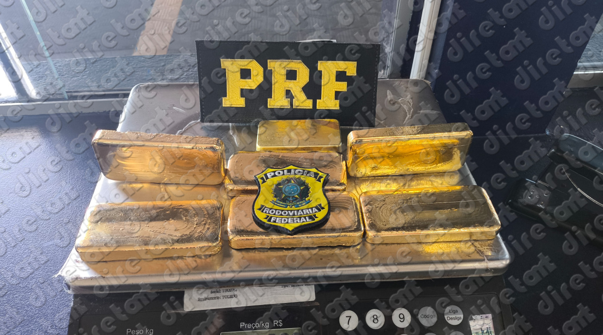 PRF apreende em Rondonópolis grande quantidade de ouro transportada em palmilhas de sapato 1 PRF apreende em Rondonópolis grande quantidade de ouro transportada em palmilhas de sapato 1