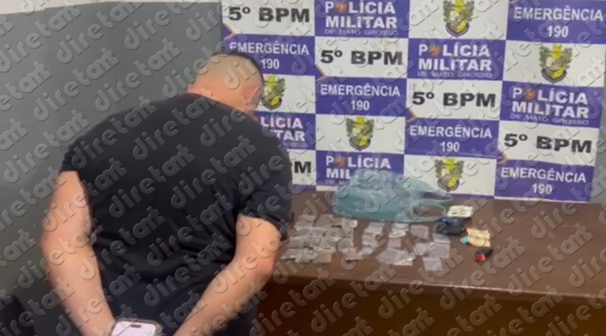 Após fuga alucinante, tornozelado é preso por tráfico de drogas no Jardim Iguassu 1 Após fuga alucinante, tornozelado é preso por tráfico de drogas no Jardim Iguassu 1