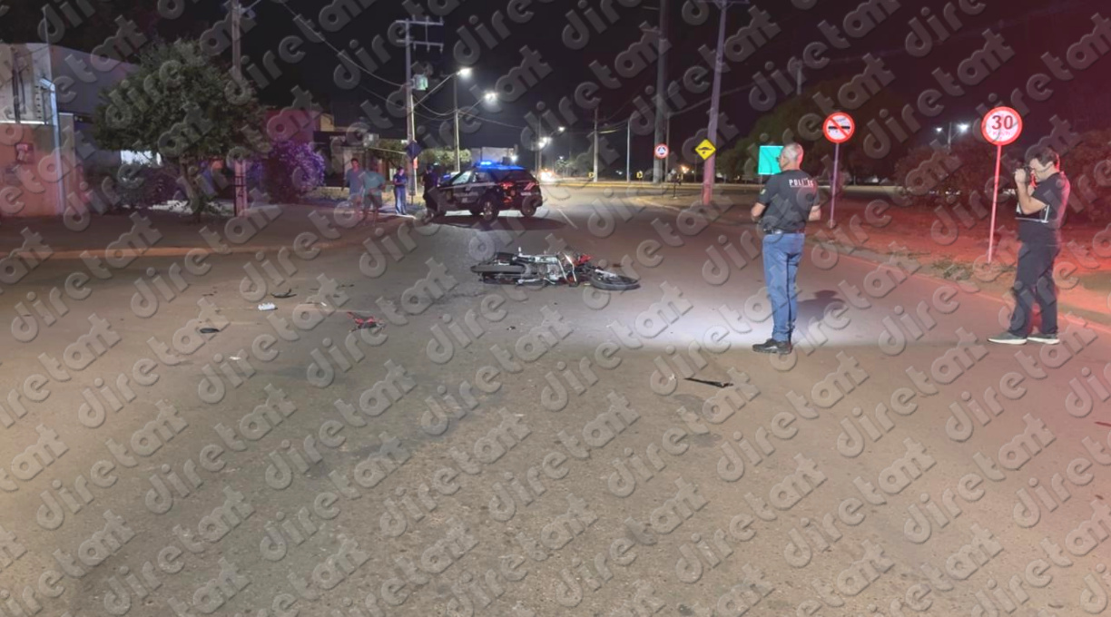 Homem é encaminhado ao Hospital Regional após ter moto atingida por SUV no Parque São Jorge 1