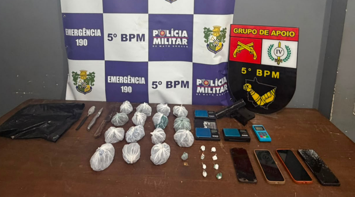 Ação do GAP resulta em duas prisões por tráfico de drogas e na apreensão de entorpecentes no bairro Estrela D’Alva. 1