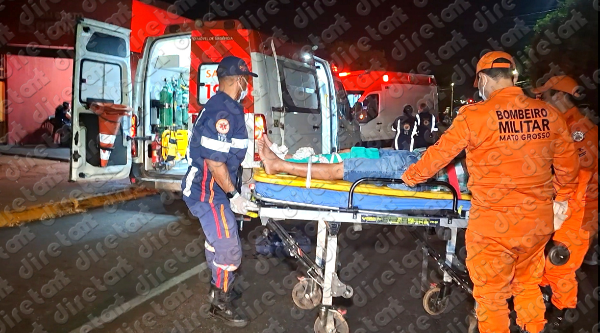Idoso sofre fratura exposta após ser atropelado por motociclista na Rua Francisco Félix, em Rondonópolis 1 Idoso sofre fratura exposta após ser atropelado por motociclista na Rua Francisco Félix, em Rondonópolis 1
