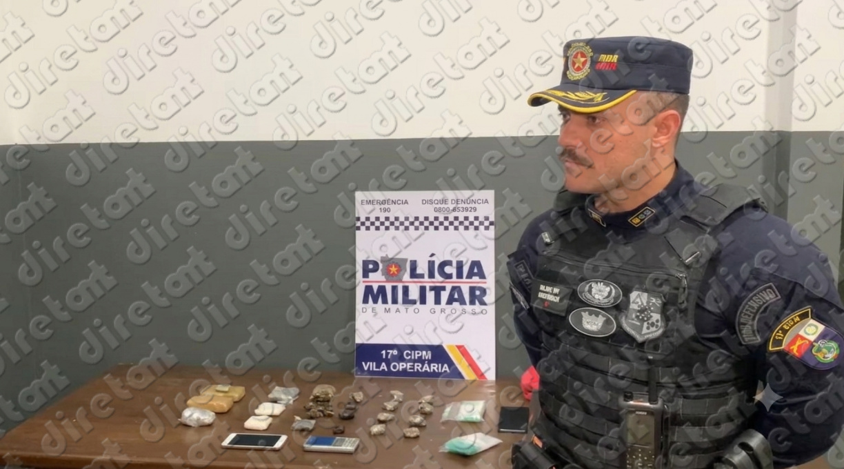 Durante patrulhamento, militares da 17ª CIPM prendem irmãos por tráfico de drogas no bairro João de Barro 1