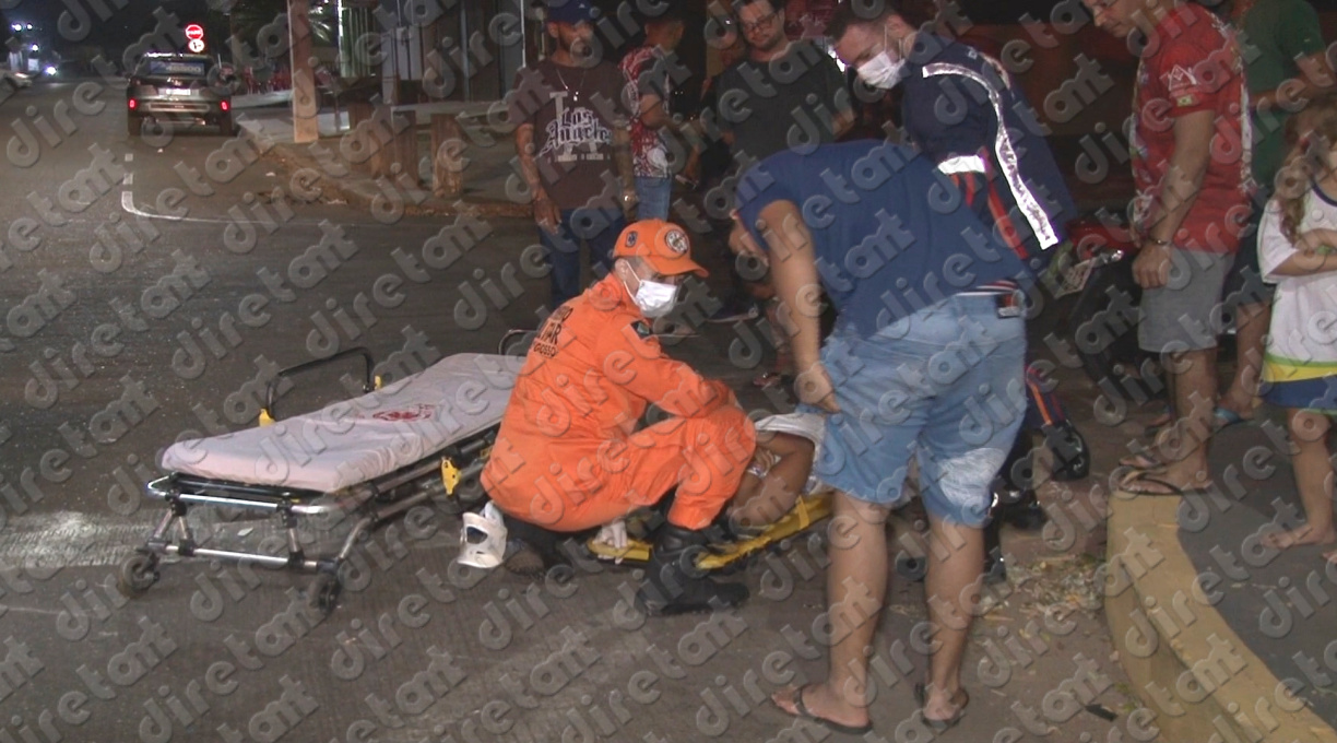 Motorista invade preferencial no Jardim Tropical, colide com uma motocicleta e deixa casal de jovens ferido 1