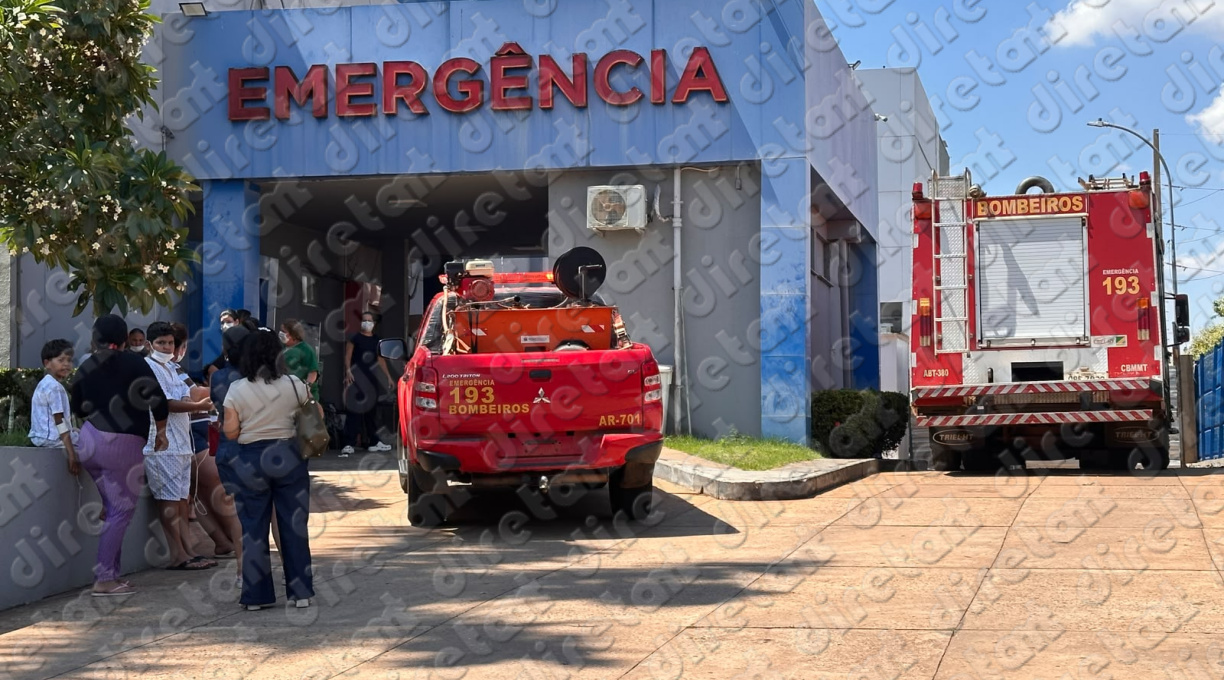 Corpo de Bombeiros é acionado após princípio de incêndio no Hospital Regional de Rondonópolis 2