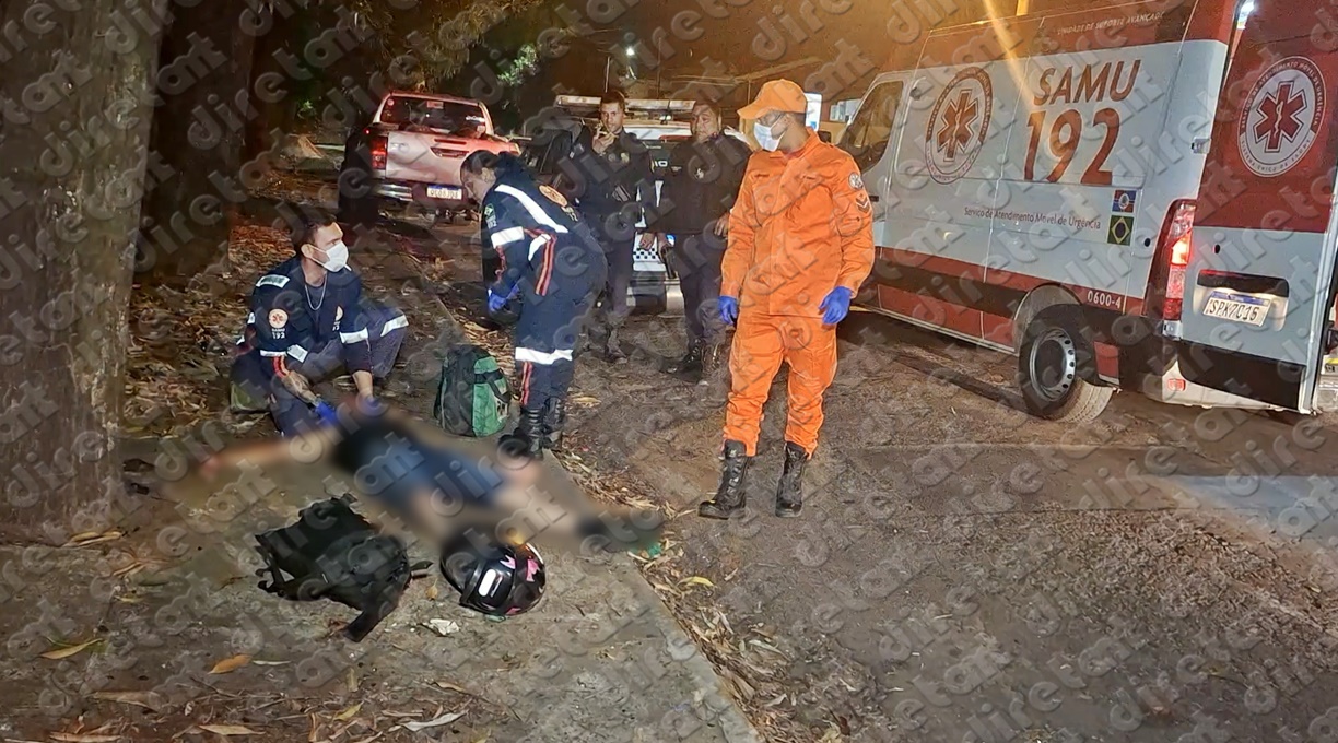 Homem é socorrido pelo Samu após sofrer agressões físicas no bairro Santa Cruz 1