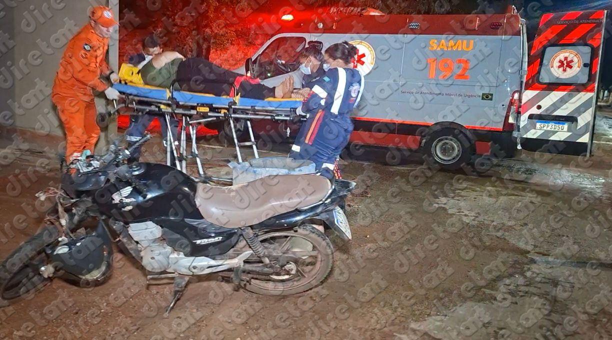 Motociclista fica ferida após apresentar problemas nos freios e colidir contra um carro no Jardim Europa 1